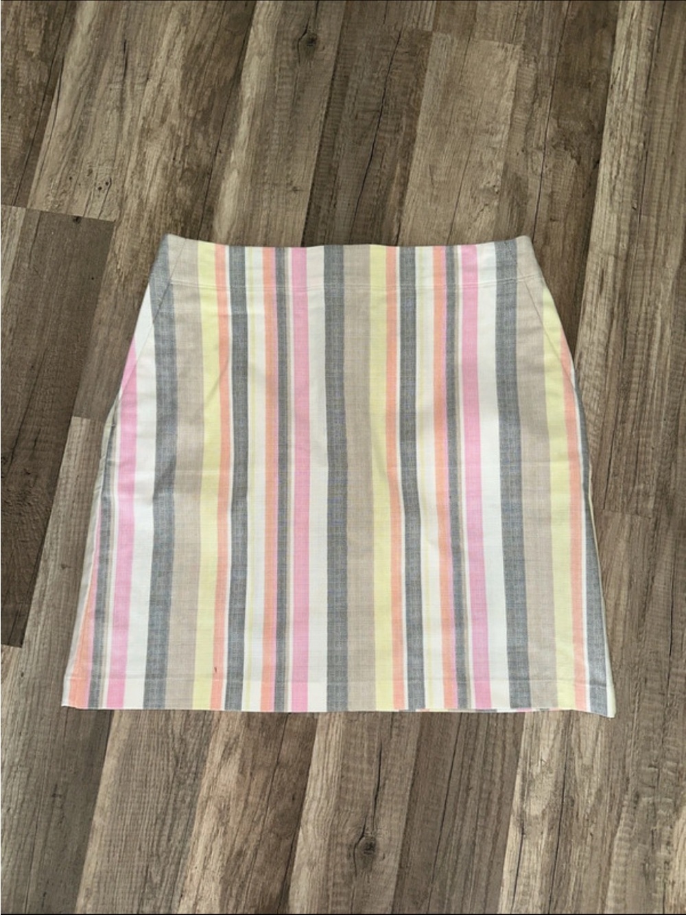 LOFT Pastel Stripe Pencil Skirt